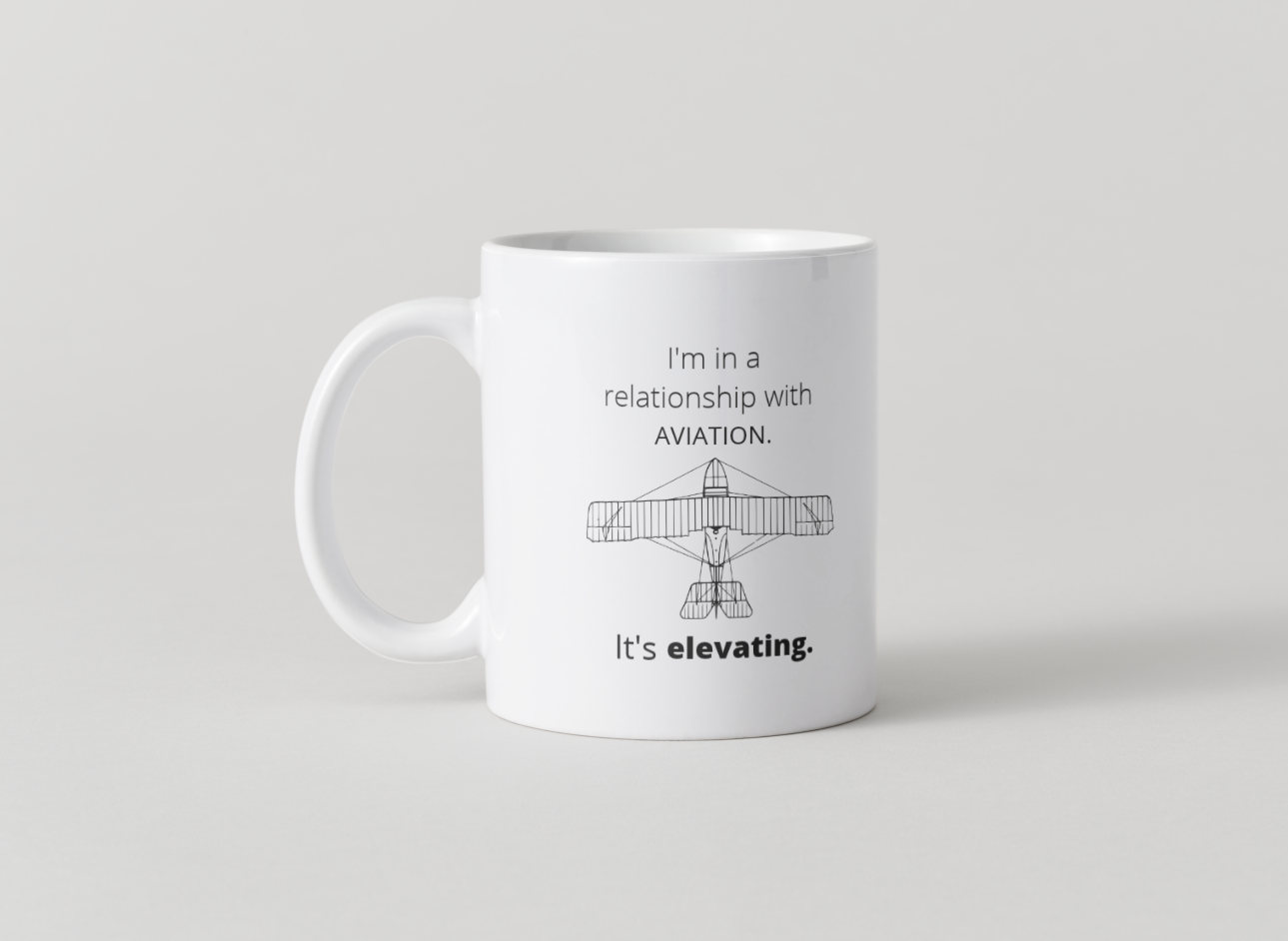 It’s Elevating mug — For aviation lovers